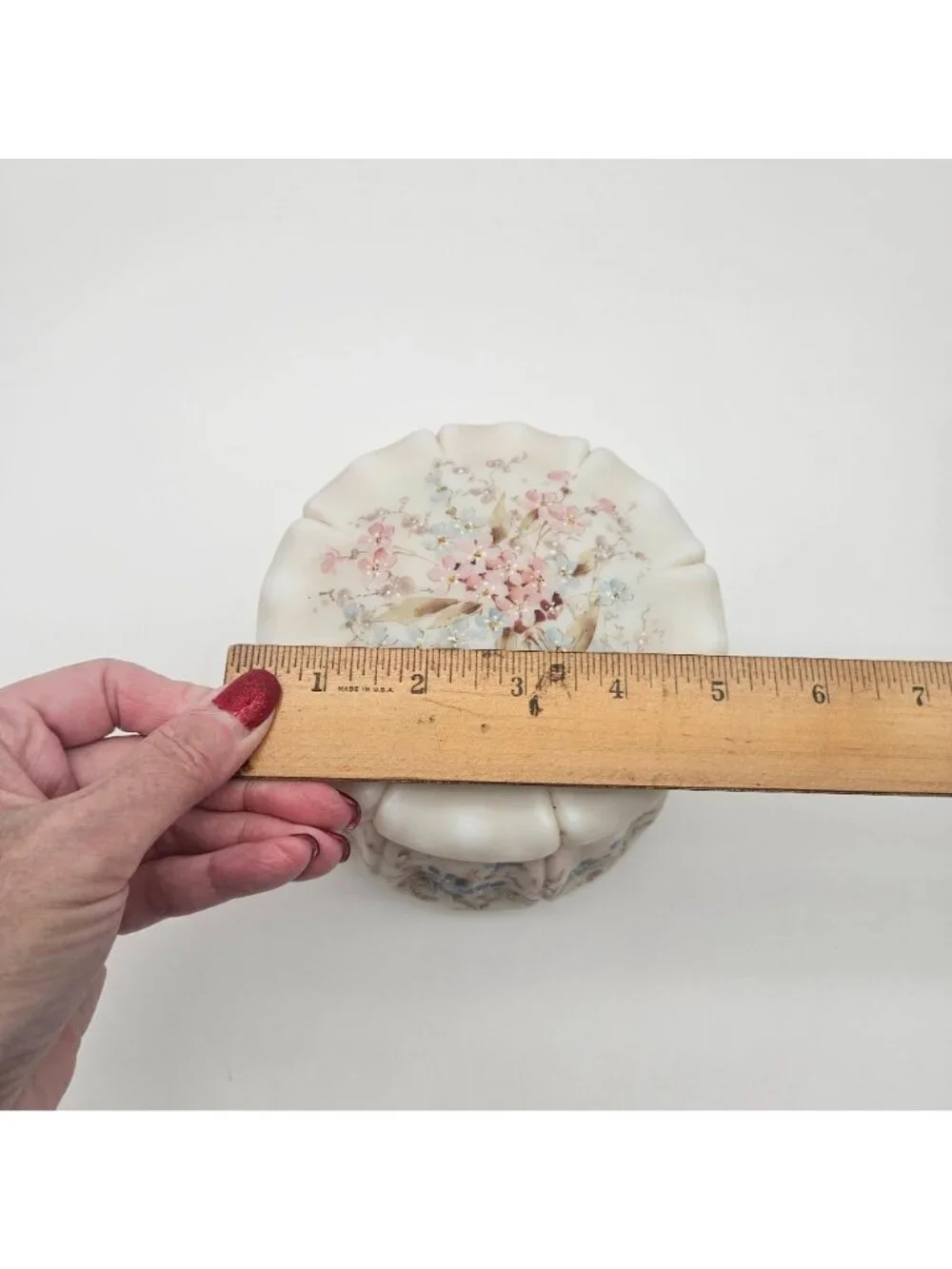 Antique C F Monroe Wave Crest Milk Glass 5